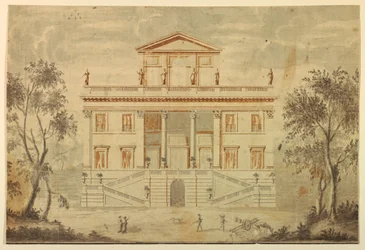 Rajz, Egy villa emeletrajza, 1750-70
