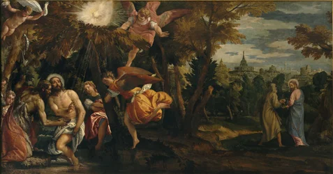 Krisztus megkeresztelése és megkísértése, 1582