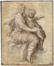 Madonna és gyermek a felhőkön, c1525