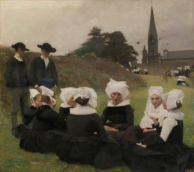 A breton nők Pardonban, 1887.