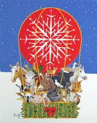 Karácsonyi utazás (olaj, vászon)