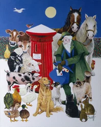 Christmas Post (olaj, vászon)