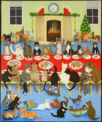 Getting Together, 2012 (akril, calico)