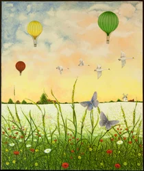 High Flyers, 2011 (akril, calico)