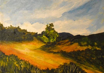 La route de Thiote, 2014 (akril, vászon)