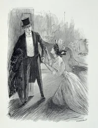 Illusztráció Oscar Wilde (1854-1900) "Dorian Gray képe" című művéből, E. d