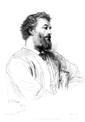 Sir Frederic Leighton brit művész, 1880-1882 között.
