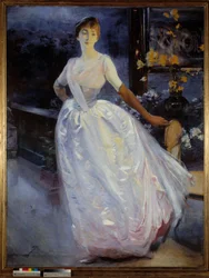 Madame Roger Jourdain, a festő feleségének portréja. Paul Albert Besnard festménye (1849-1934)