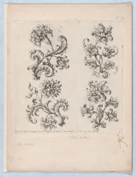 Kis virágmotívumok sorozata, 1. tábla, kb. 1670-85., kb. 1670-85.