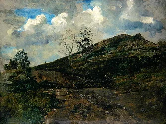 Horselberg (olaj, papír és kártya)