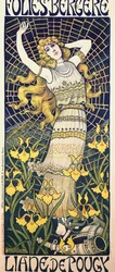 Liane de Pougy táncosnő (1869-1950) plakátja a párizsi Folies Bergere-ben