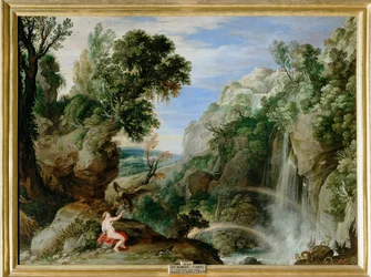 Paul Bril és P. P. Rubens: Rubens: Tájkép Hébével és Jupiterrel (festmény, vászon)