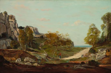 Saint-André-i táj, Marseille közelében, c. 1865.