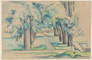 Avenue of Chestnut Trees at the Jas de Bouffan, c.1878-90 (watercolor)
