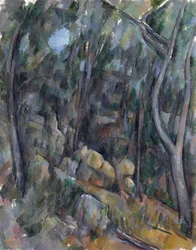 In the Grounds of Chateau Noir - Cezanne, Paul (1839-1906) The Grounds of the Chateau Noir Olaj, vászon um 1900-1904 National Gallery, London 90,7x71,4