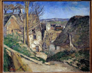 La maison du hangdu Paul Cezanne (1839-1906) festménye 1873 V. 0,55x0,66 m Párizs, Orsay Múzeum