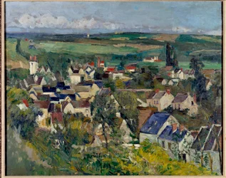 Panorámás kilátás Auvers-sur-Oise-ra