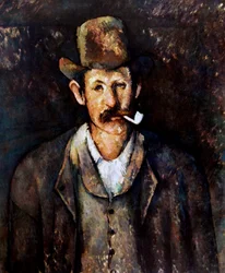 Paul Cézanne "Ember a pipával"