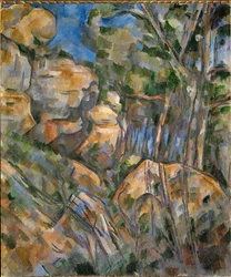 Rochers pres des grottes au-dessus de Chateau-Noir (olaj, vászon)