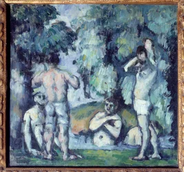 Paul Cezanne (1839-1906) Az öt fürdőző festménye 1875 V. 0,24x0,25 m Párizs, Musee d