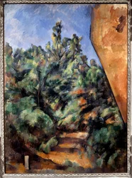 Paul Cezanne Vörös szikla festménye (1839-1906)
