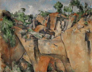 A bibemus-i kőbánya, Provence, Franciaország (festmény, vászon)