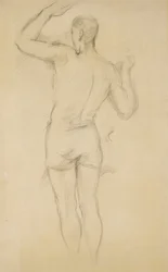 Fürdő állva; Álló fürdőző, c. 1885-88