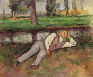 Pihenő fiú, 1887 körül