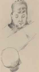 Madame Cézanne mellszobra [verso]