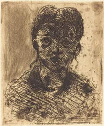 Egy lány mellszobra, 1873.