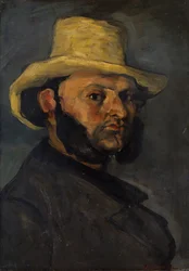 Gustave Boyer szül. 1840 szalmakalapban, 1870-71.