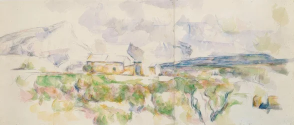 A Sainte-Victoire hegy a Lauves felől nézve
