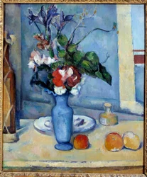 Le vase bleu Paul Cezanne (1839-1906) festménye 1885 Dim. 0,61x0,5 m Párizs, Muse d