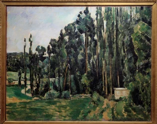 Les nyárfa Paul Cezanne (1839-1906) festménye 1879 V. 0,65x0,81 m Párizs, Muse d