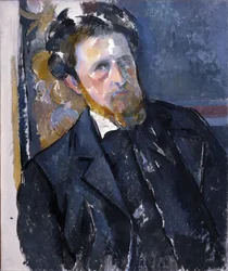 Joachim Gasquet (1873-1921) portréja – Paul Cezanne (1839-1906). Olaj, vászon, kb. 1896. Nemzeti Galéria, Prága