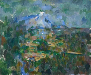 Montagne Sainte-Victoire kilátása Lauves-ból, 1904-06