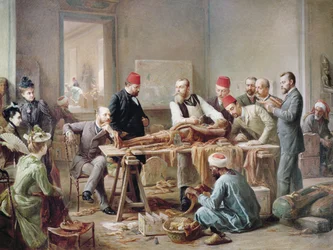 Múmia vizsgálata – Amon papnője, 1891 körül (olaj, vászon)