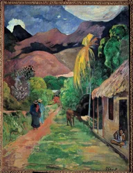 Paul Gauguin (1848-1903) festménye: Utca Tahitiban, 1891 Tolede, Művészeti Múzeum