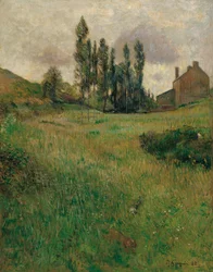 Kutyák szaladgálnak a réten, 1888