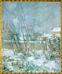 Effet de neige, avagy Hó a rue Carcel-en (olaj, vászon)