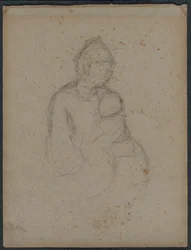 Anya és gyermeke recto, 1870-es évek.