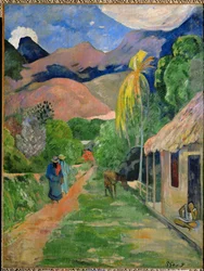 Út Papeete-ben, az úgynevezett rue du Tahiti (olaj, vászon)