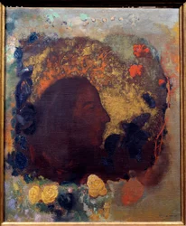 Paul Gauguin (1848-1903) portréja. Odilon Redon (1840-1916) festménye