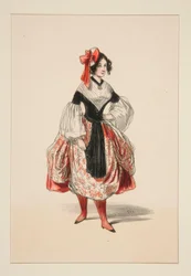 FACÉR NŐ. Beret (sic) de satin.