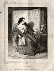 A színésznők: A tanulmány, 1843.