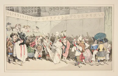 ÁLARCOSBÁL. Gavarni álöltözései (sic), 1828-ban, 1829-ben és 1830-ban jelentek meg.