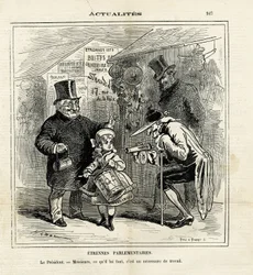 Illusztráció Hadolról (1835-1875) Le Charivariban