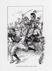 Sárkányok a csempészek szétoszlatása (litho)