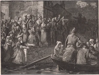 A királypártiak visszavonulása Toulonból Kr.u. 1793