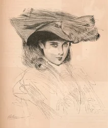A művész lányának portréja, c1879-1903, 1903